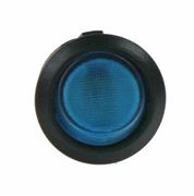 Obrázek Spínač kolébkový kulatý 20A modrý s podsvícením