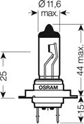 Obrázek OSRAM 12V H7 55W standard (1ks)