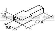 Obrázek Kryt dutinky 6,3mm bily