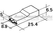 Obrázek Kryt dutinky 6,3mm bily