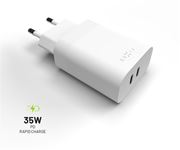 Obrázek Fixed nabíječ 2x USB-C 35W, FIXC35-2C-WH