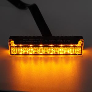 Obrázek z PROFI SLIM výstražné LED světlo vnější, do mřížky, oranžové, 12-24V, ECE R65 