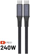 Obrázek Fixed kabel USB-C/USB-C FIXDBP-CC12-GR