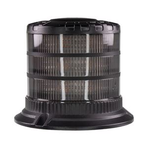 Obrázek z LED maják, 12-24V, 24xLED oranžový, pevná montáž, smoke, ECE R65 