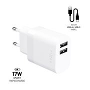 Obrázek Fixed nabíječka 2xUSB 17W FIXC17N-2UC-WH