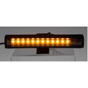 Obrázek Gumové výstražné LED světlo vnější, oranžové, 12V, 150mm